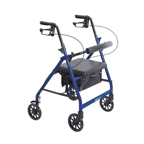 aspire mini seat walker blue mobility  wellness