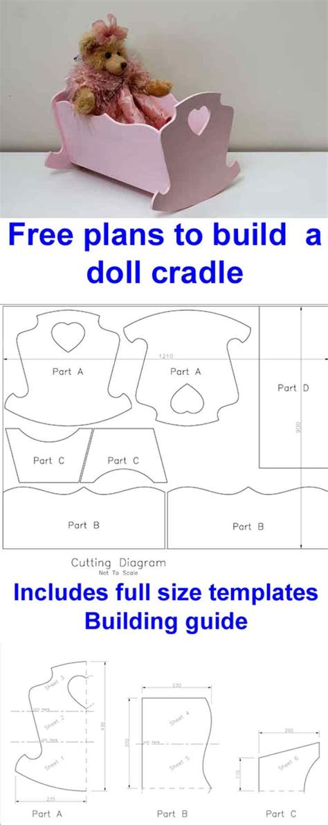 diy doll cradle   build  patterns