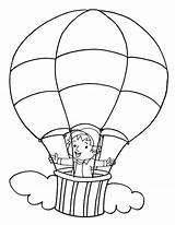 Balloon Balon Udara Mewarnai Untuk Ballon Mongolfiera Colouring Hotair Paud sketch template