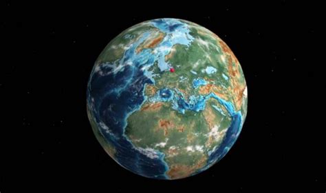 ancient earth globe karte zeigt die welt vor millionen jahren