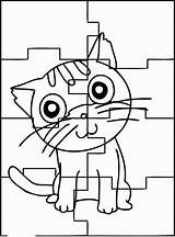 Puzzle Coloring Pages Puzzles Jigsaw Printable Kids Color Cat Play Para Halloween Cute Azcoloring Happy Getcolorings Cut Popular Print Az sketch template