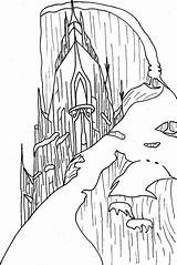 Elsa Castle Frozen Coloring Drawing Lineart Pages Elsas Template Deviantart Paintingvalley sketch template