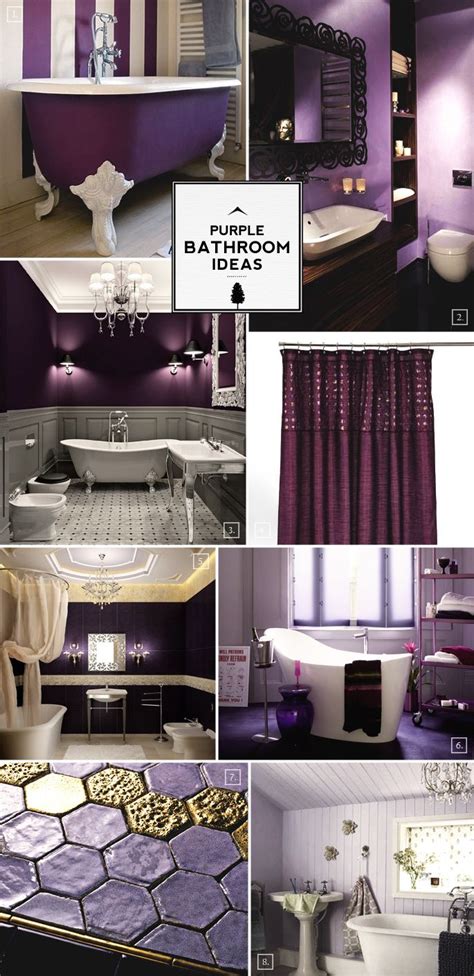 color guide purple bathroom ideas  designs home decor purple
