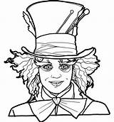 Tim Burton Coloring Mad Pages Hatter Alice Wonderland Drawing Drawings Disney Coloriage Pays Des Merveilles Au Judah Imprimer Printable Para sketch template