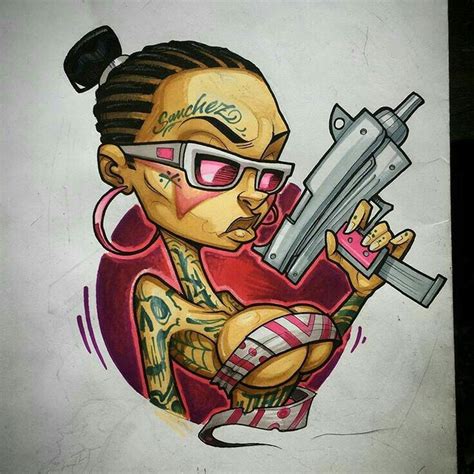 Morena Tattoo In 2020 Graffiti Characters Graffiti Girl Cartoon Art