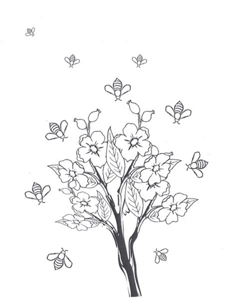 coloring pages children  bees