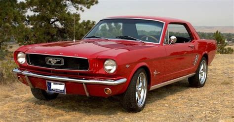 classic st gen red  ford mustang  coupe  sale mustangcarplace