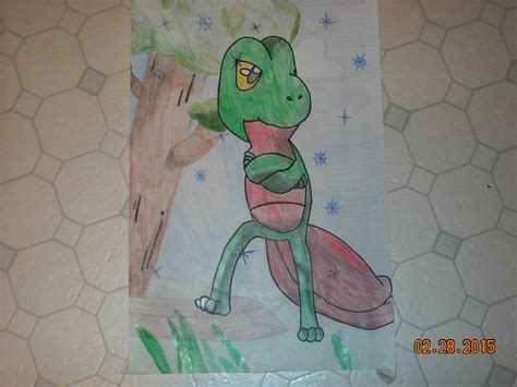 Shiny Treecko Drawing Grass Type Pokemon Photo 38199310