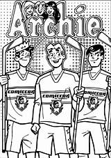 Coloring Archie Pages Hockey Comics Wecoloringpage sketch template