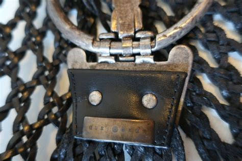 womens suzi roher black woven leather belt m gem