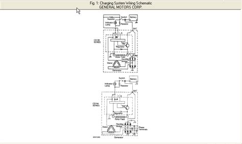wiring diagram    chev silverado  alternator      unit