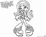 Coloring Pages Bratz Cheerleader Dancing Printable Kids sketch template