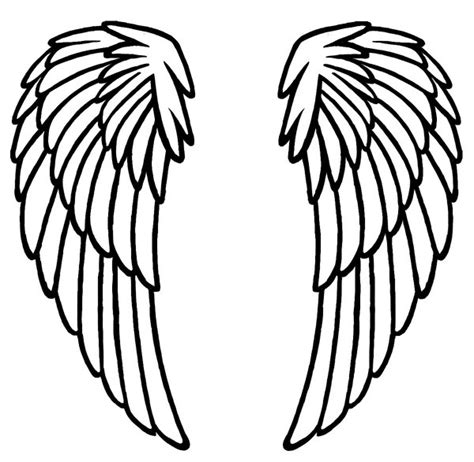 angel wing templates printable clipart