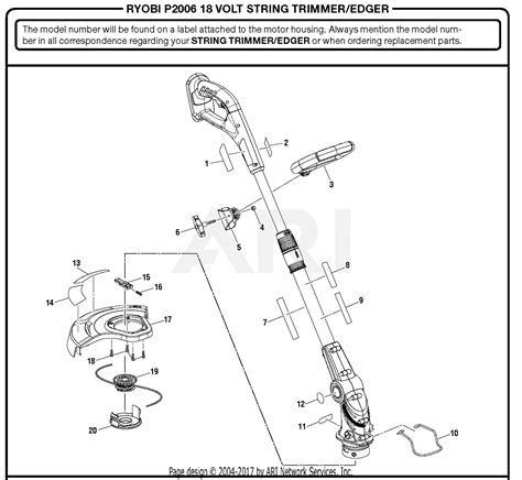 ryobi  string trimmer parts diagram reviewmotorsco