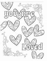 Coloring Pages Loved Sorry Sheet Quote Quotes Self Book Printable Color Yourself Romantic Colouring Sheets Adult Loving Valentine Affirmation Visit sketch template