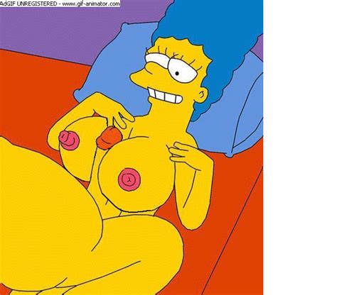 rule 34 animated bed breasts color cum female homer simpson human male marge simpson paizuri