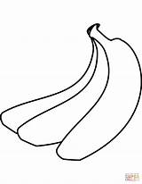 Bananas Banan Rysunek Kolorowanka Kolorowanki Druku Kolorowania Clipartmag Categorias Banany sketch template