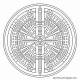 Coloring Pages Amulet Mandala Geometric Adult Redux Online Amulets Pattern Comments sketch template