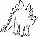 Disegni Colorare Stegosauro sketch template