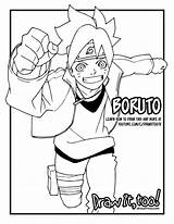 Boruto Naruto Drawing Next Generations Draw Coloring Tutorial Drawings Too Sasuke Getdrawings sketch template