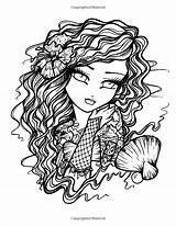 Coloring Pages Hannah Lynn Book Tattoo Adult Darlings Girls Printable Inky Books Amazon Fairy sketch template