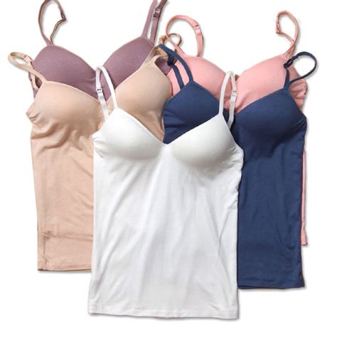 hot sale summer vest padded ladies women camisole solid sweet stylish