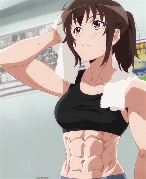anime muscle girl 4 kamoi tsubame by vajter muscle girls muscular