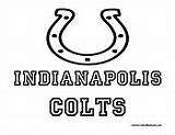 Football Coloring Colts Pages Indianapolis Logos Teams Book Sports Discover Colormegood sketch template