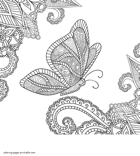 exotic butterfly adult coloring pages coloring pages printablecom