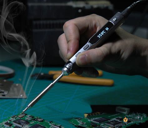 review ts soldering iron  portable field repairing tool oscar liang
