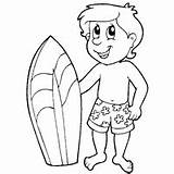 Coloring Beach Pages Surf Surfnetkids Sunny Surfs sketch template