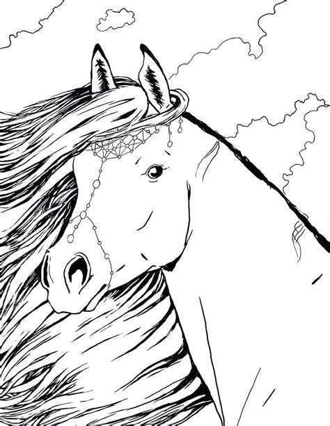horse coloring pages  adults dibujo  imprimir horse coloring