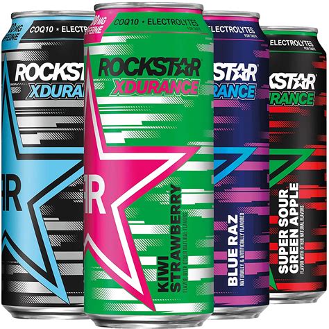 buy rockstar energy drink  flavor xdurance mg caffeine variety pack