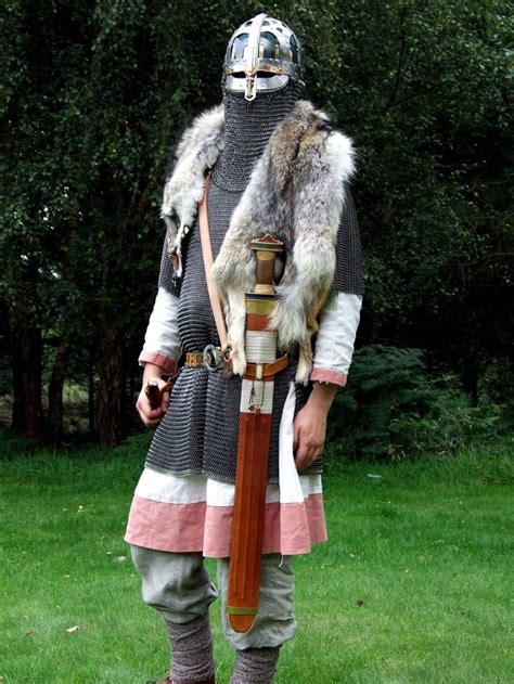 british reenactor migration era kit viking clothing viking armor saxon history