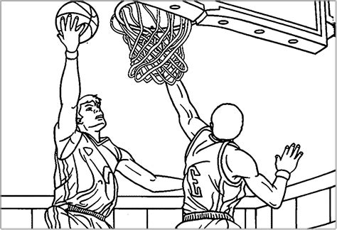 basketball coloring pages  color basketball kids coloring pages