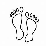 Coloriage Footprint Huellas Ausmalbild Impronte Piedi Fußabdruck Orme Huella Incroyable Imprimir Pieds Footprints Dessin Imprimer Coloringhome Passo Indietro Empreintes Coloriages sketch template