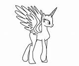Alicorn Mlp Pony Bocetos sketch template