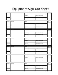 equipment sign  sheet template  printable  templateroller
