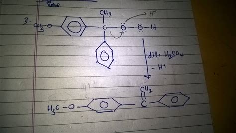 homework    mechanism   reaction   organic hydroperoxide  sulfuric acid