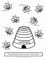 Beatitudes Attitudes Sermon Beattitudes Colouring Peacemaking Adron Persecuted Coloringhome Insertion sketch template