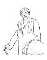 Mcleod Bethune Maya Angelou Supercoloring sketch template