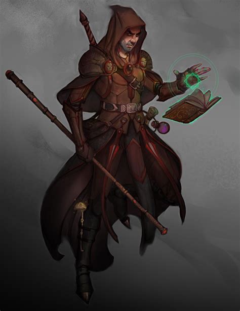 Male Human Wizard Warlock Dnd Characters Character