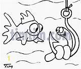Coloring Fish Pages Hooks Printable Lovely Pdf Divyajanani sketch template