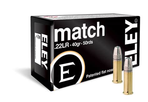 eley match lr gr flat nose  rounds saint barbs bullets