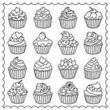 Coloring Pages Adults Cupcake Easy Adult Cupcakes Printable Colouring Para Kids Cakes Colorir Color Sheets Drawing Cup Desenhos Tea Coffee sketch template