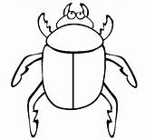 Beetle Bug Insect Sheets Insetos Beetles Animaux Besouros Pintar Again Colorindo sketch template