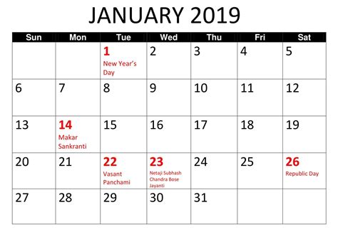 january  calendar  holidays  calendar calendar printables january calendar