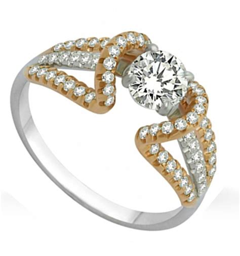 luscious engagement ring 1 00 carat round cut diamond on gold jeenjewels