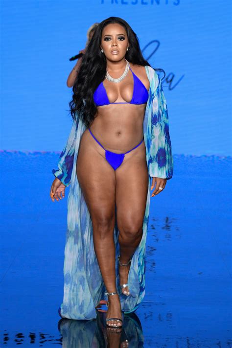 Angela Simmons Showed Off Her Killer Curves At Miami Swim Week
