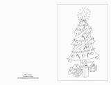 Coloring Christmas Pages Card Cards Color Library Print Tree Popular sketch template